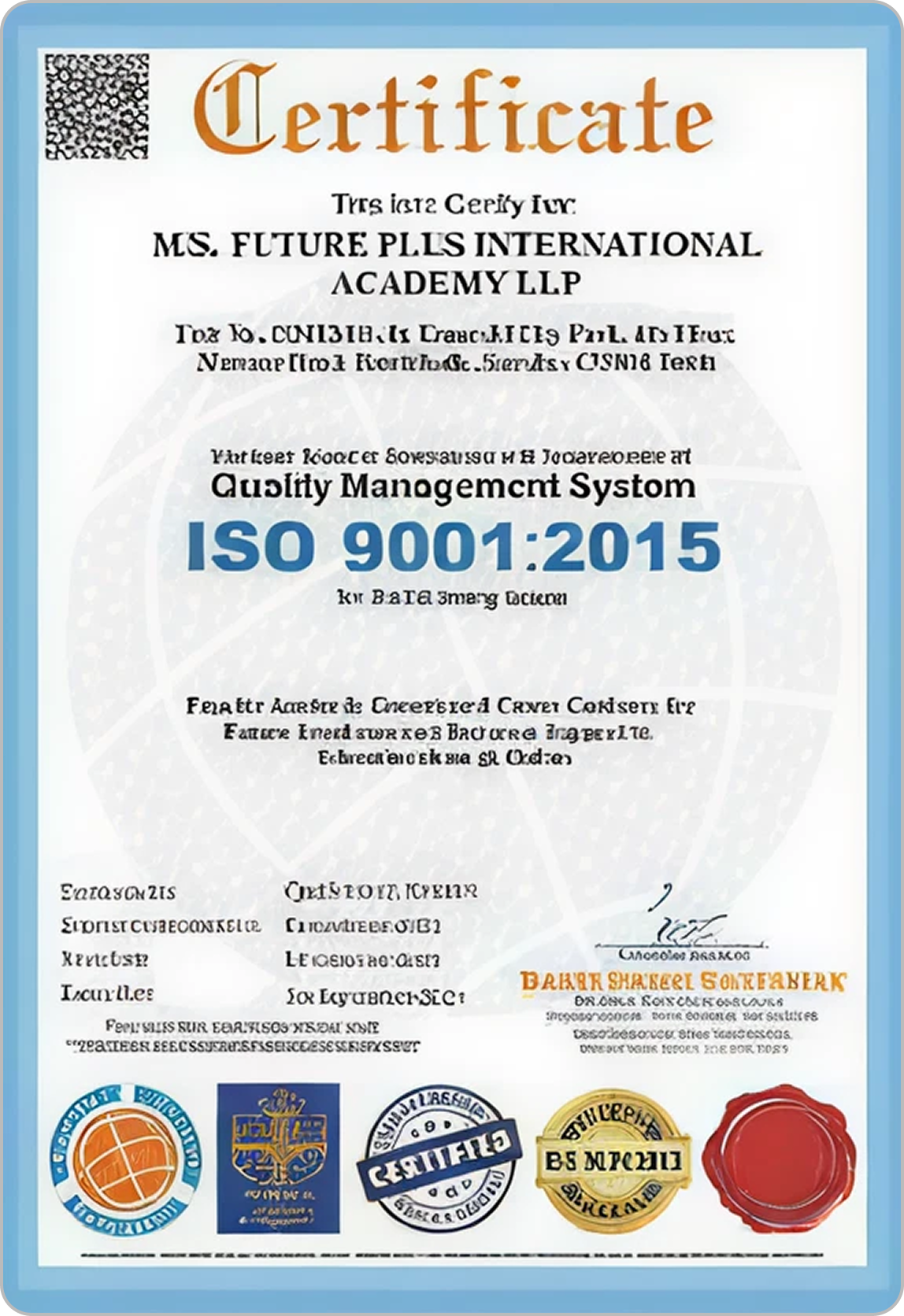 ISO Certificate 1